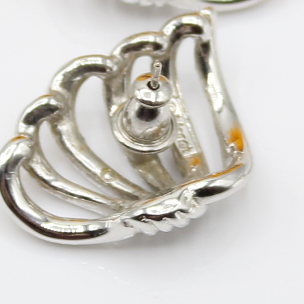 Vintage Monet wing earrings - Picture 4 of 5